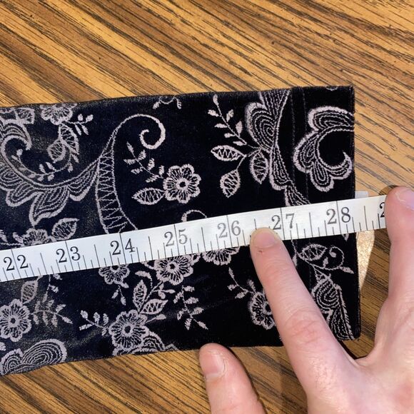 K Studio Women’s Long Sleeve Shimmer Dress Size 12 Black Floral - Picture 6 of 7